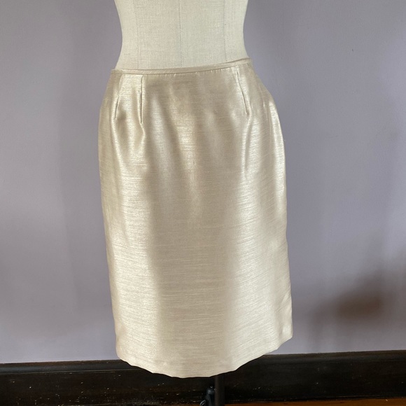 Kasper gold three piece skirt suit - Picture 7 of 11